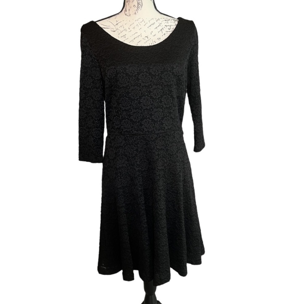 WHBM black lace dress size 10